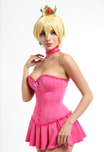 Pink Cheongsam Ruffled Underwear Sexy Cosplay Costume For Sale