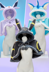 PM Derivative Sexy Plush Cloak Cute Hooded Fluffy Cape