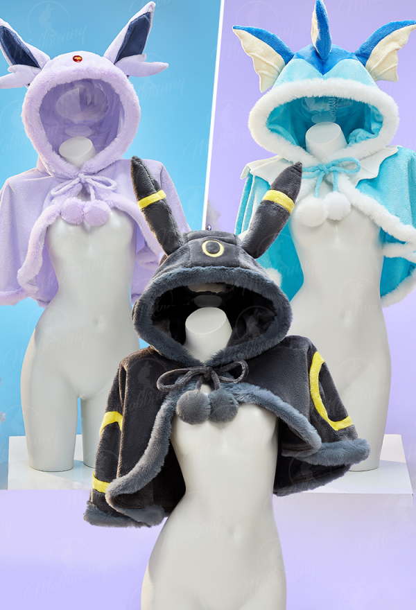 PM Derivative Sexy Plush Cloak Cute Hooded Fluffy Cape