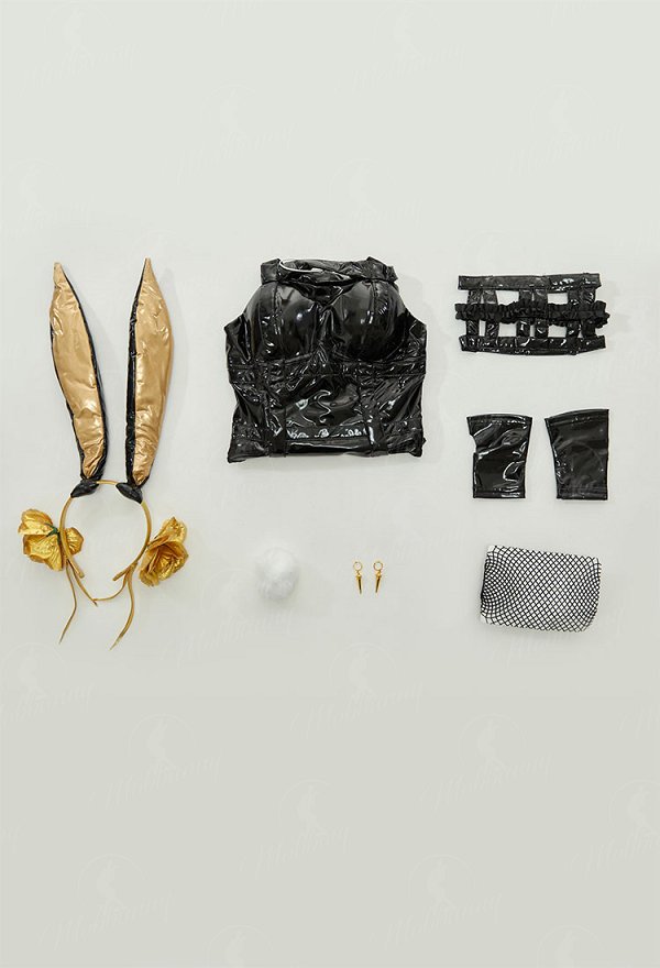 Yor Forger Derivative Bunny Girl Costume Sexy Lingerie Deep V Bodysuit with Headband and Gloves Yor Forger Derivative Bunny Girl Costume Sexy Lingerie Deep V Bodysuit with Headband and Gloves