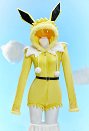 [MobFur] PM Derivative Sexy Lingerie Bodysuit Plush Hooded Romper and Socks with Belt and Scarf