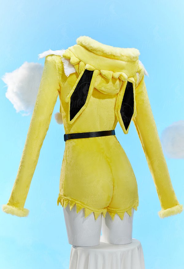 [MobFur] PM Derivative Sexy Lingerie Bodysuit Plush Hooded Romper and Socks with Belt and Scarf