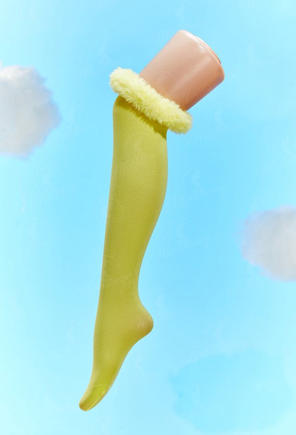 [MobFur] PM Derivative Sexy Lingerie Bodysuit Plush Hooded Romper and Socks with Belt and Scarf