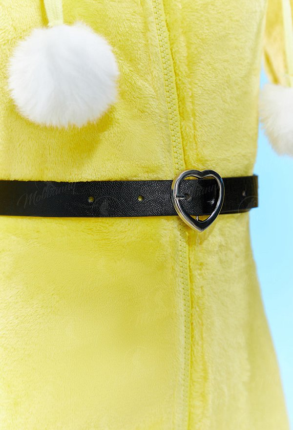 [MobFur] PM Derivative Sexy Lingerie Bodysuit Plush Hooded Romper and Socks with Belt and Scarf