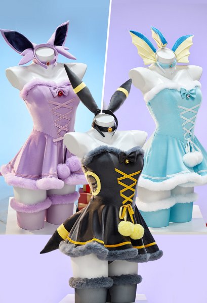 PM Derivative Sexy Cosplay Christmas Plush Suit Winter Dress with Headdress and Tail