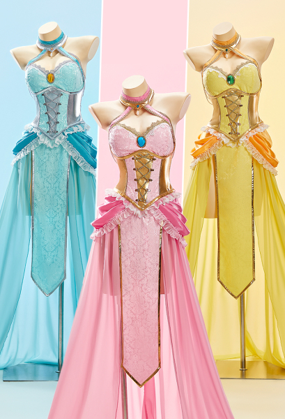 Princess Derivative Sexy Dance Style Outfit Halter Neck Dress with Sleeves and Chain