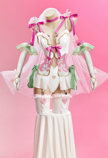 Mobbunny x Princess_Ailish Love Sexy Bridal Outfit Cutout Bodysuit with Veil and Gloves