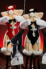 Mobbunny x Princess_Ailish Christmas No.2 Type B Set Sexy Halter Bodysuit with Sleeves and Faux Fur Wrap