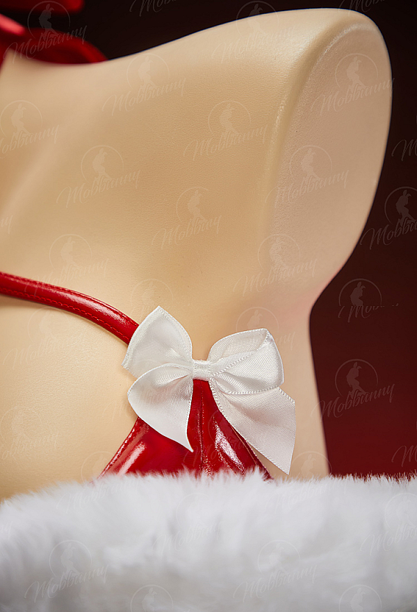 Mobbunny x Princess_Ailish Christmas No.2 Type B Set Sexy Halter Bodysuit with Sleeves and Faux Fur Wrap