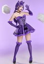 [MobPaws] Sexy Christmas Plush Suit Winter Strapless Dress with Headband and Gloves