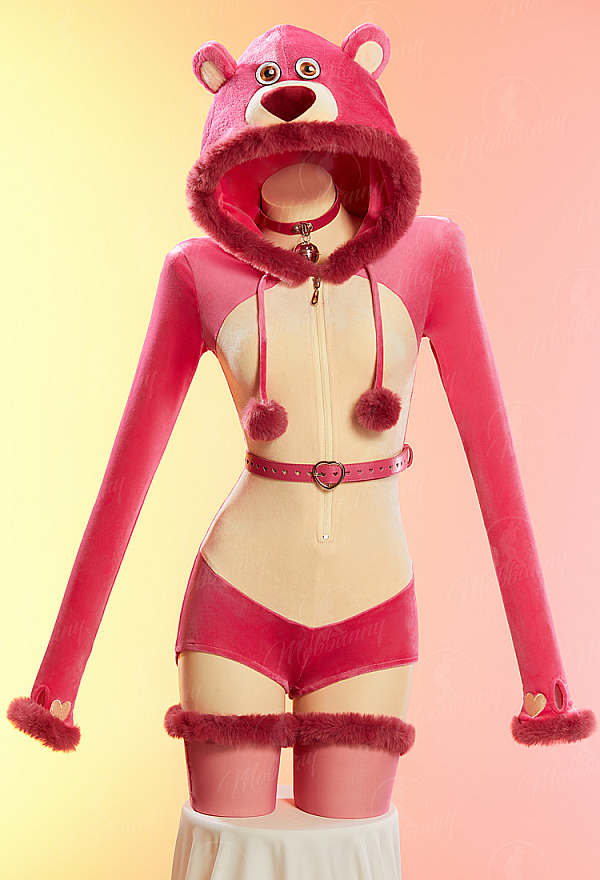 [MobFur] Toy Story Derivative Sexy Plush Homewear Romper Hooded Bodysuit with Belt and Stockings