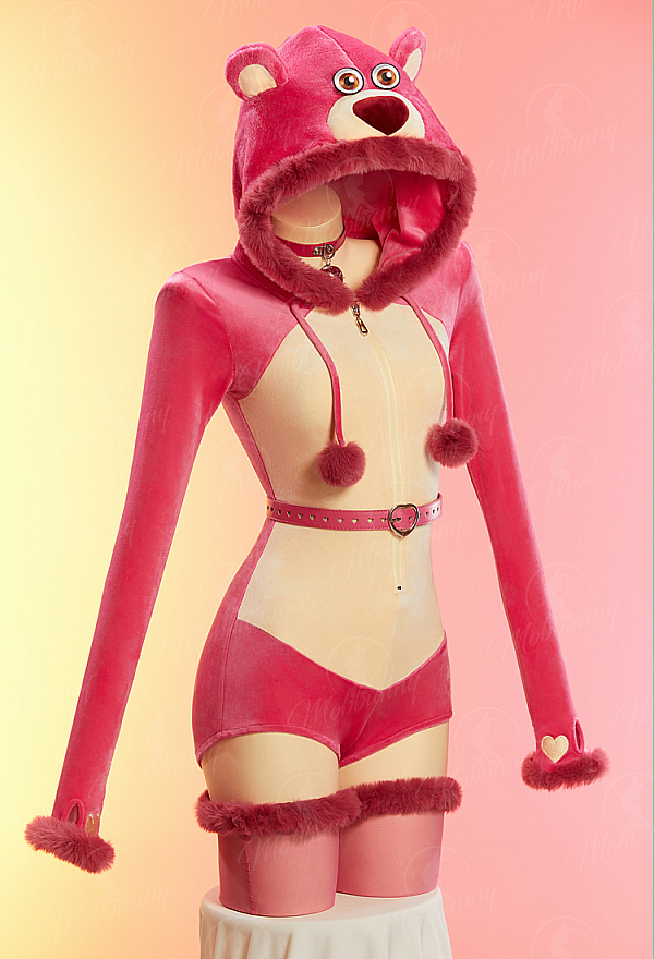 [MobFur] Toy Story Derivative Sexy Plush Homewear Romper Hooded Bodysuit with Belt and Stockings