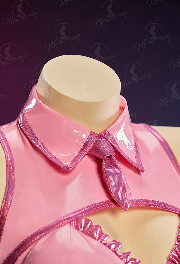 Sakura/Yuki Vocal Derivative Sexy Bunny Girl Outfit Cut-Out Sleeveless Bodysuit with Gloves and Headband