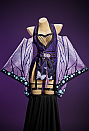 KNY Derivative Sexy Kimono-style Dress with Wide Sleeves Belt and Socks