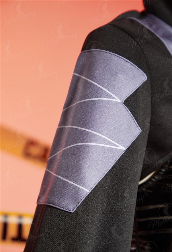 [MobMotion] Cyberpunk 2 Talia Yang Derivative Sexy Outfit Halter Cutout Bodysuit and Hooded Bolero Jacket with Mask and Stockings